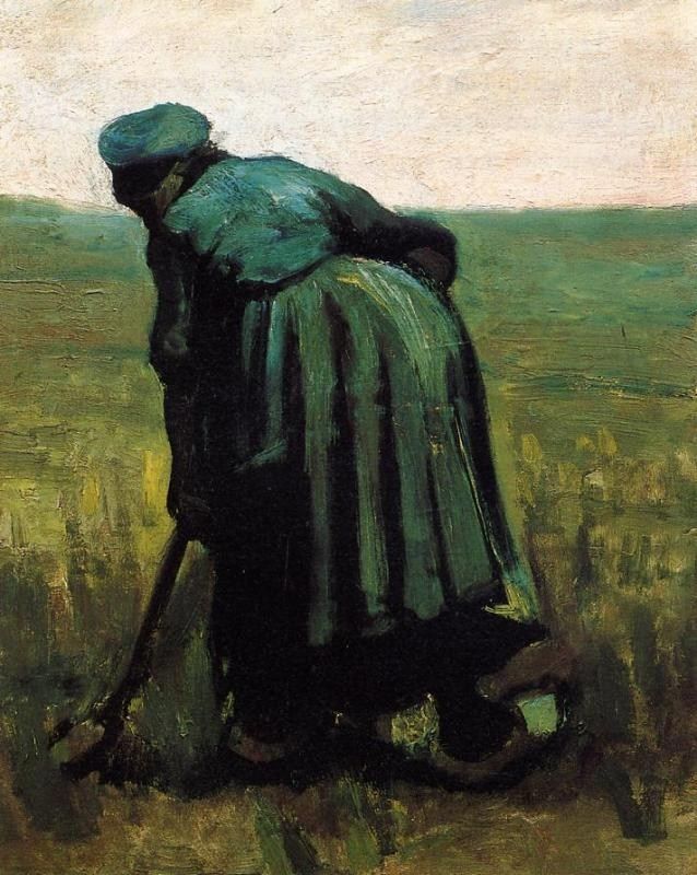 Vincent van Gogh Peasant Woman Digging